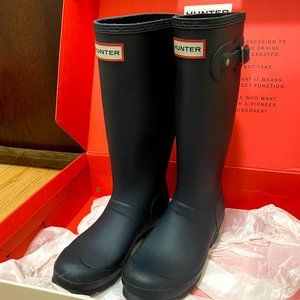 Navy Hunter Boots